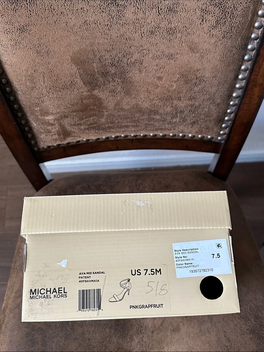 Michael Kors Coral Patent Strappy Heels